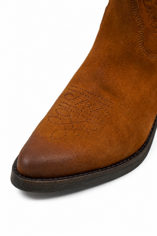 Clara Suede Camel Low