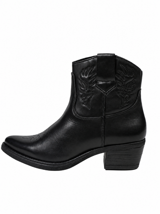 Clara Leather Black Low