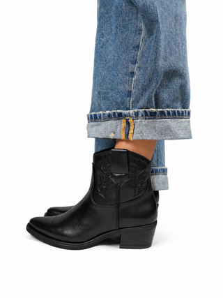 Clara Leather Black Low