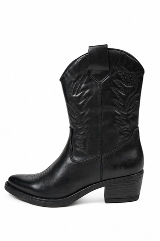 Mia Leather Black Medium