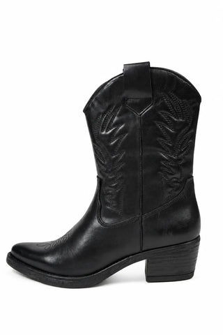 Mia Leather Black Medium