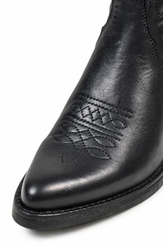 Mia Leather Black Medium