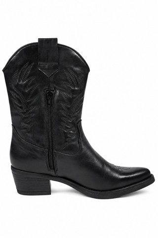 Mia Leather Black Medium
