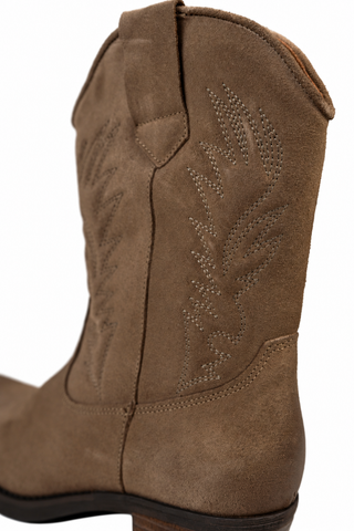 Mia Suede Taupe Medium