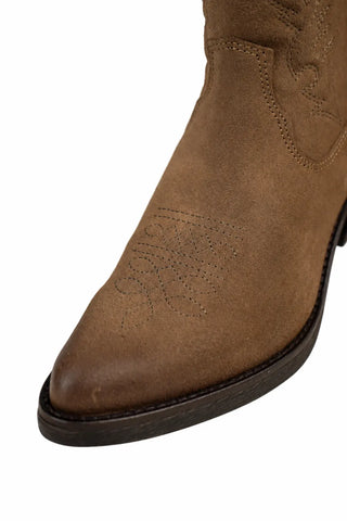 Mia Suede Taupe Medium