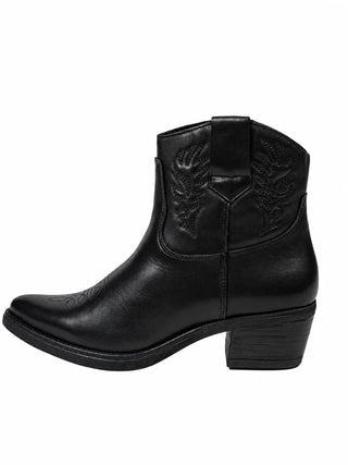 Clara Leather Black Low